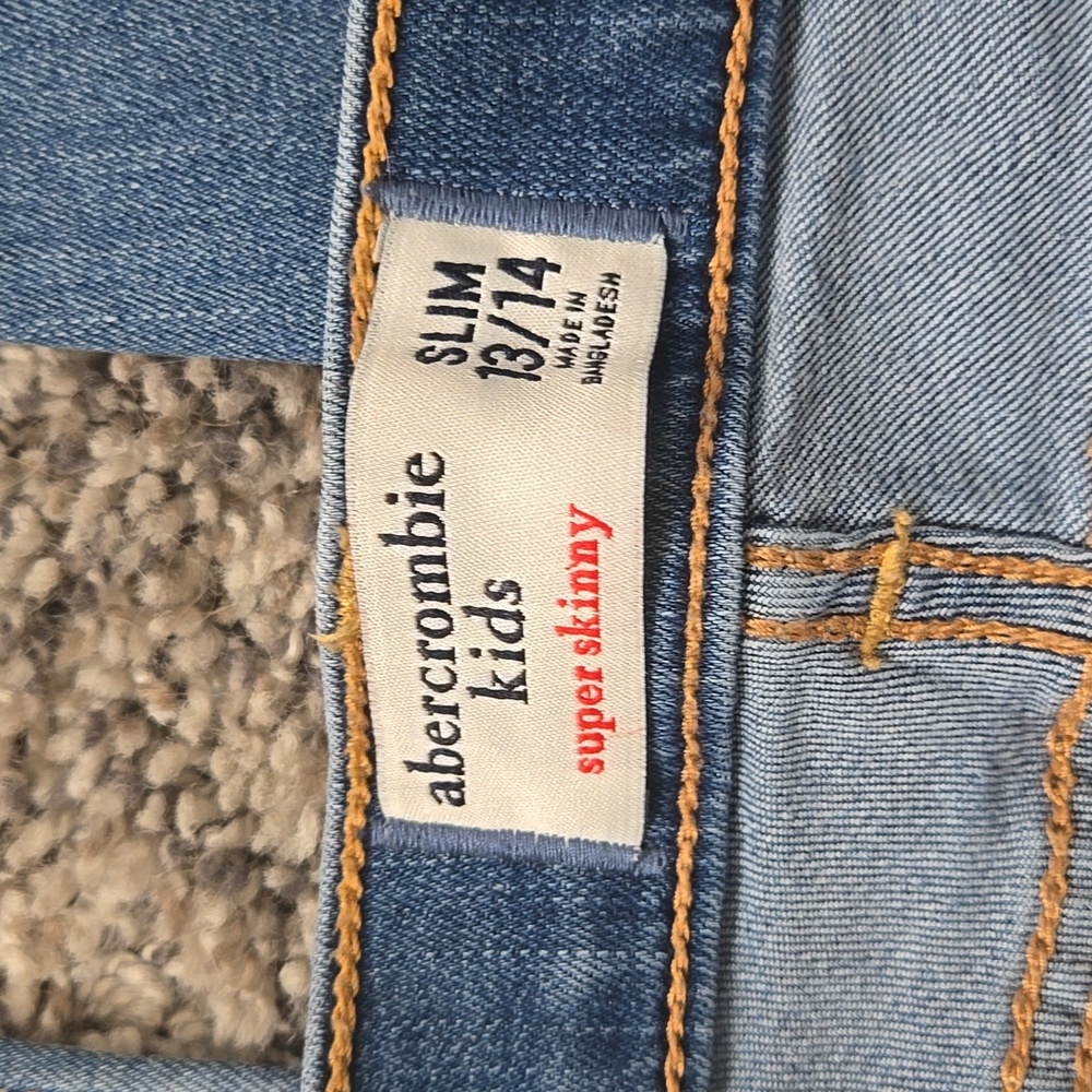 2 Pr Abercrombie Kids 13/14 Slim Jeans - Picture 5 of 6